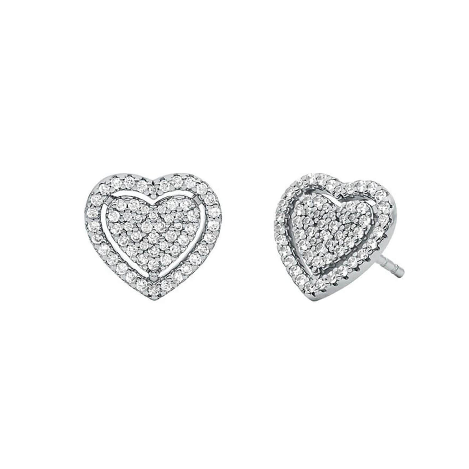 Michael kors heart stud earrings discount