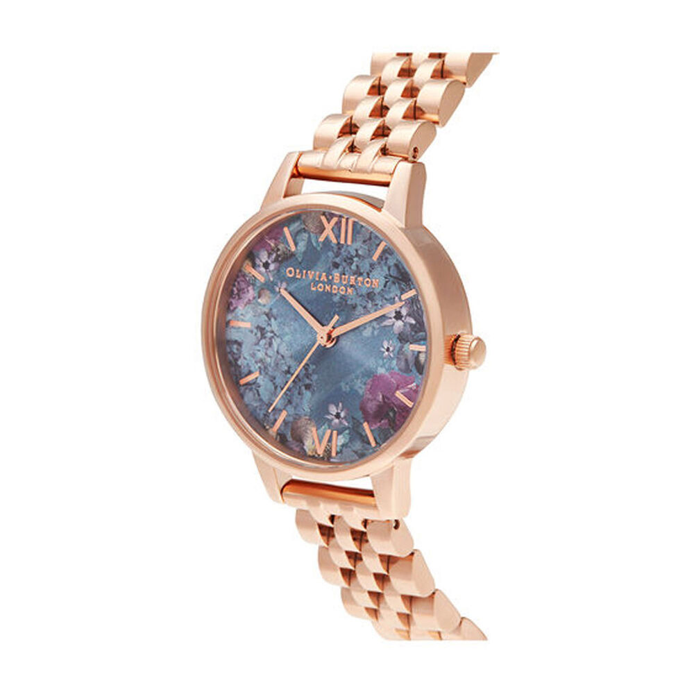 Olivia Burton Under The Sea Blue Dial & Rose Gold-Toned Bracelet Ladies' Watch