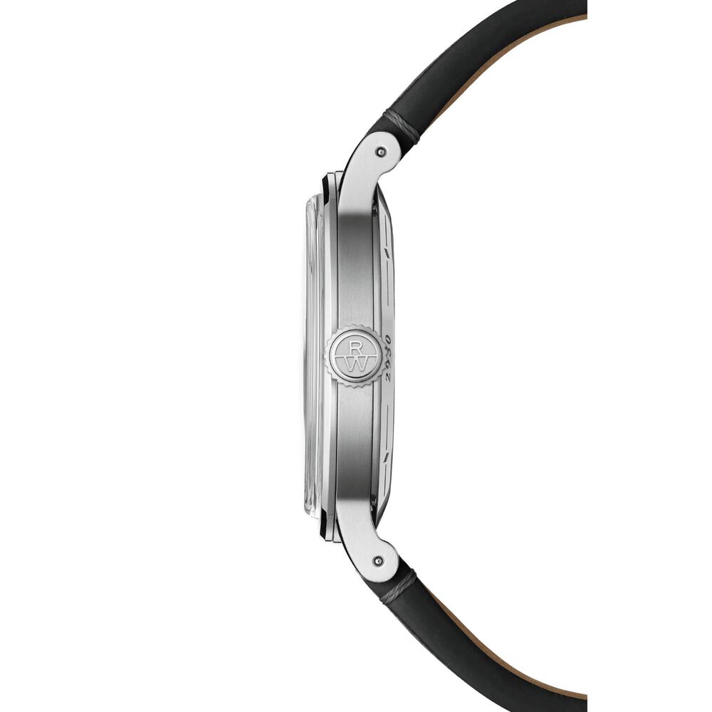 Raymond Weil Millesime 39mm Tuxedo Dial Leather Strap Watch