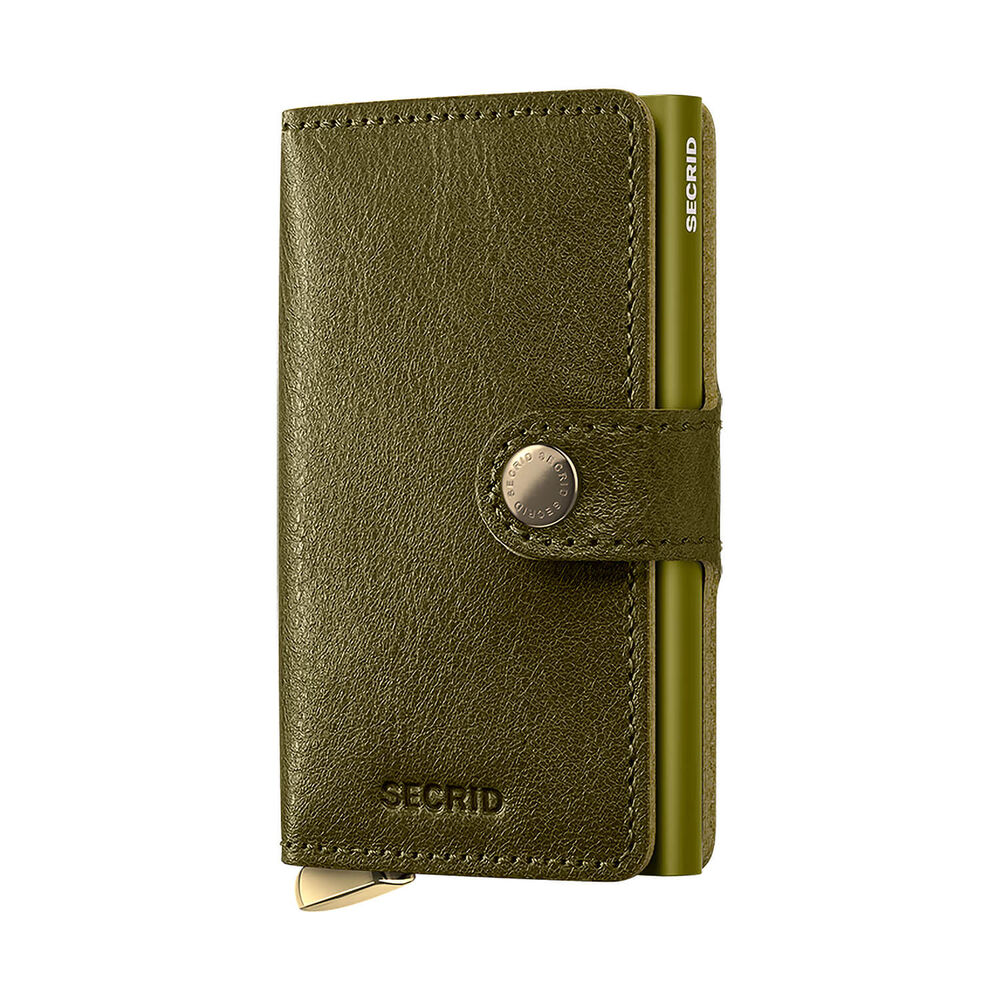 Secrid Basco Olive+ Leather Miniwallet image number 0