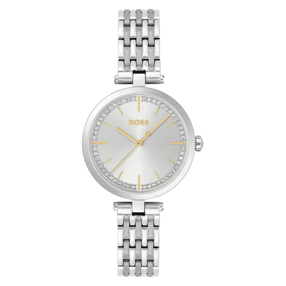 BOSS Essena 32mm Silver Dial Stainless Steel & Bracelet Ladies' Watch image number 0