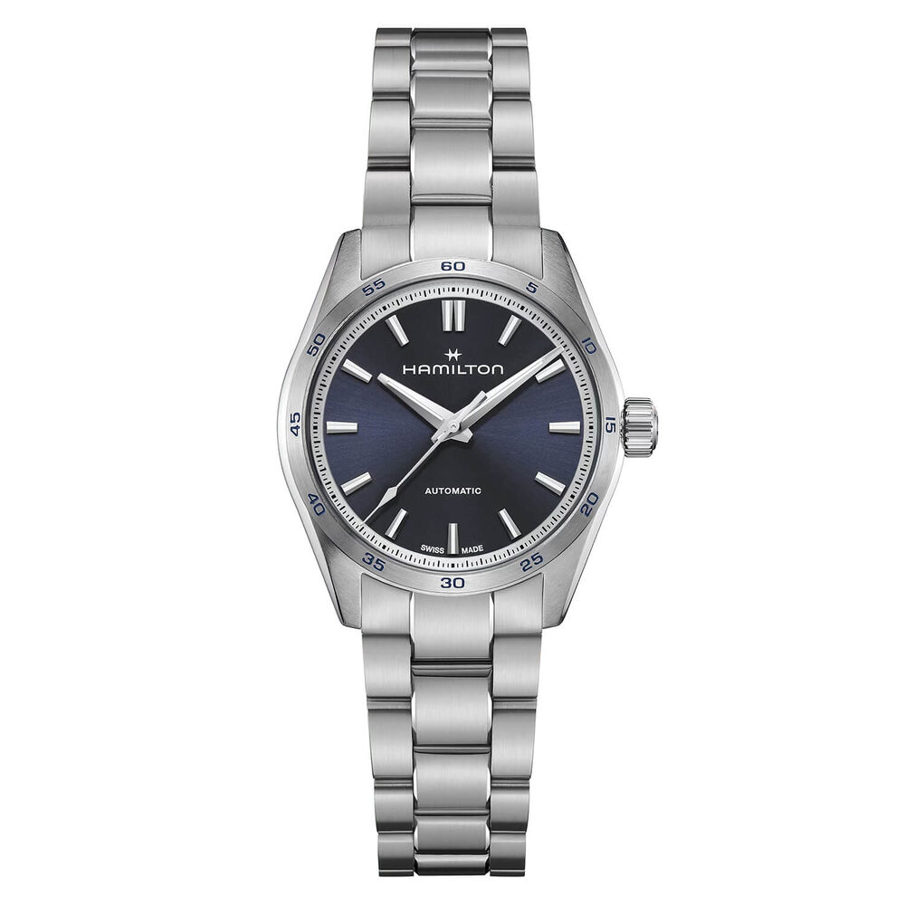 Hamilton Jazzmaster Performer Auto 34mm Blue Dial Steel Bracelet Watch image number 0