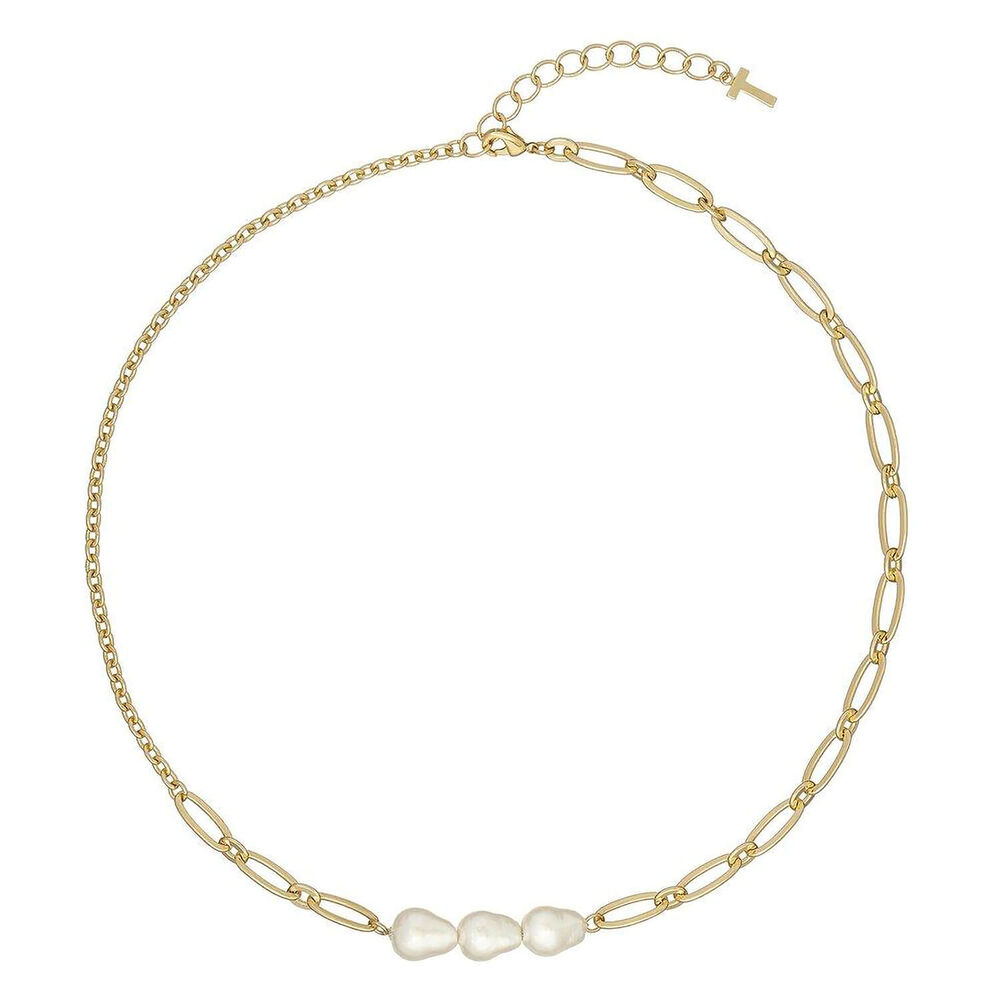 Ted Baker Pearly Gold- Tone Chain Necklace