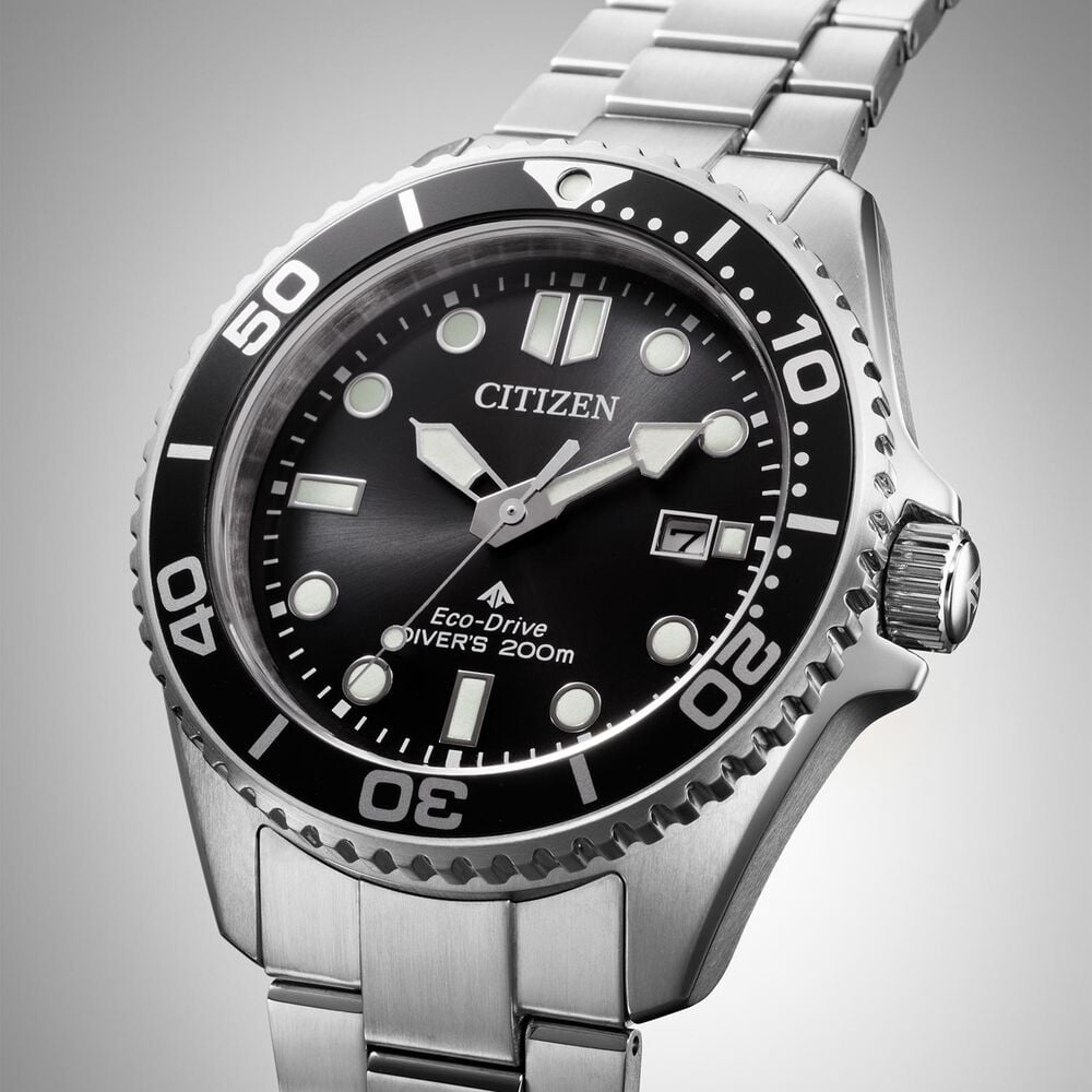 Citizen Promaster Diver 44mm Black Dial Stainless Steel Bracelet Watch