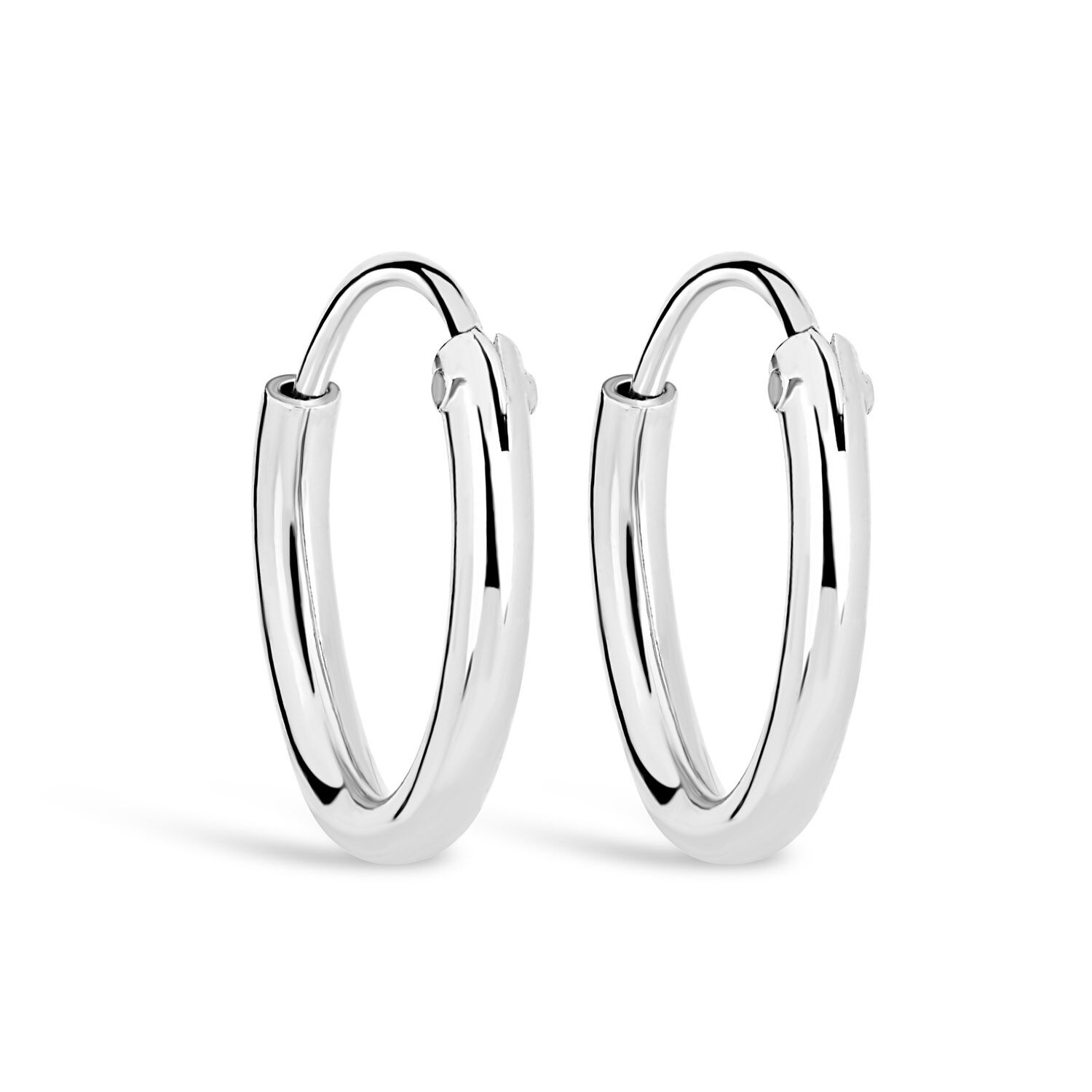 Small hoop hotsell earrings silver