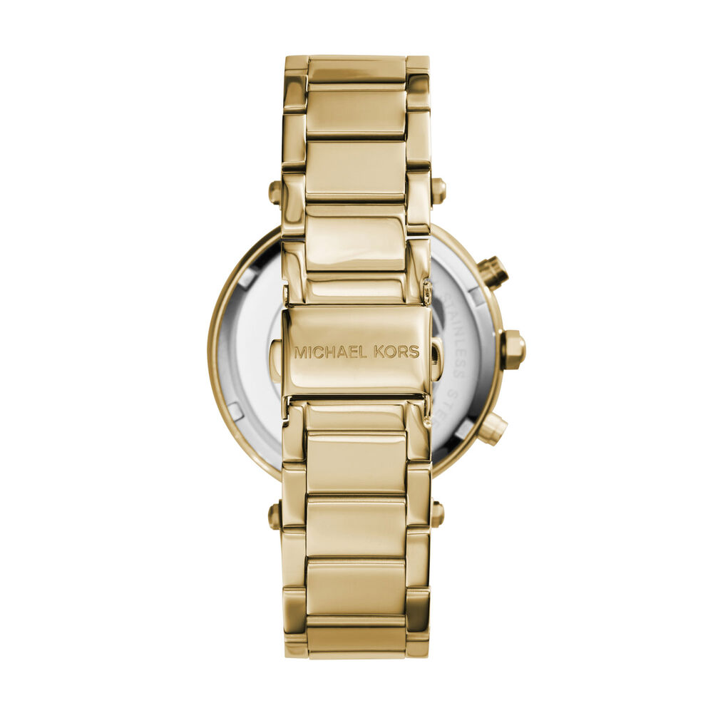 Michael Kors Parker Gold Tone Chronograph Ladies Watch
