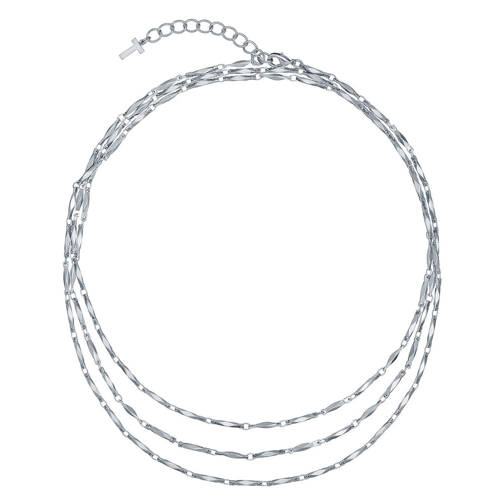 Ted Baker SPARKIA Sparkle Chain Wrap Silver Tone Necklace