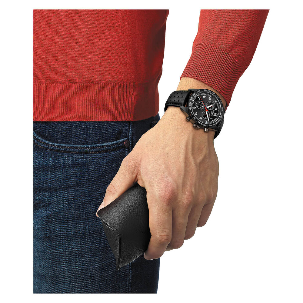Tissot Seastar 43mm Green Dial Black Bezel Steel Case Bracelet Watch image number 3