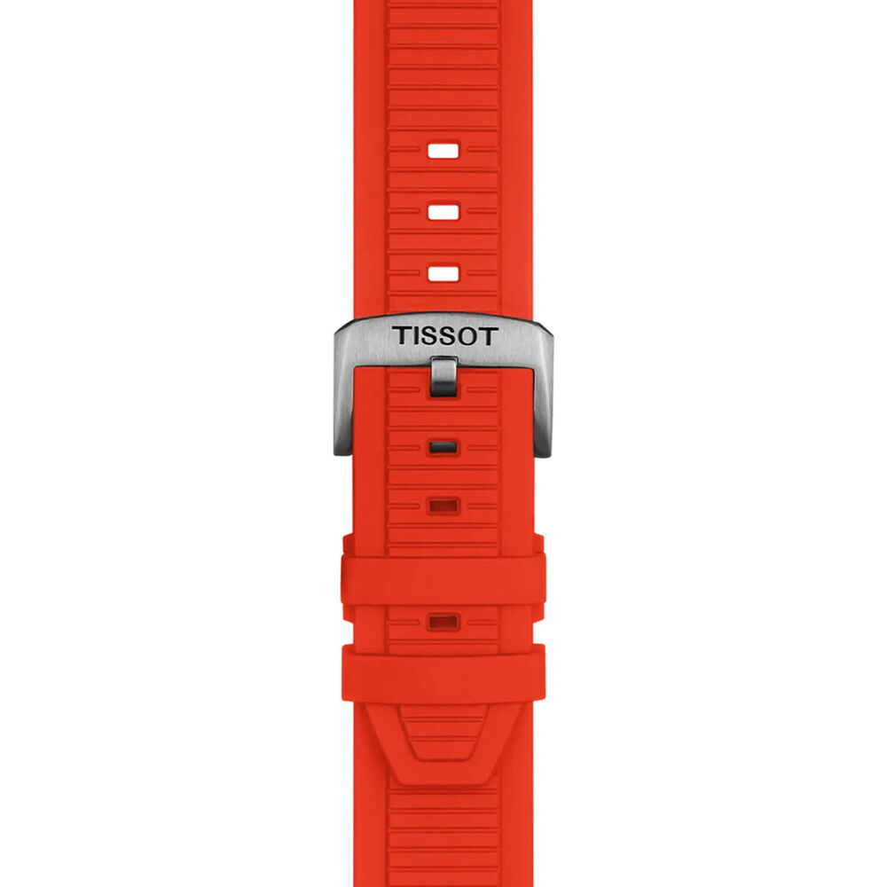 Tissot T-Race MotoGP 45mm Skeleton Dial Red Rubber Strap Chronograph Watch