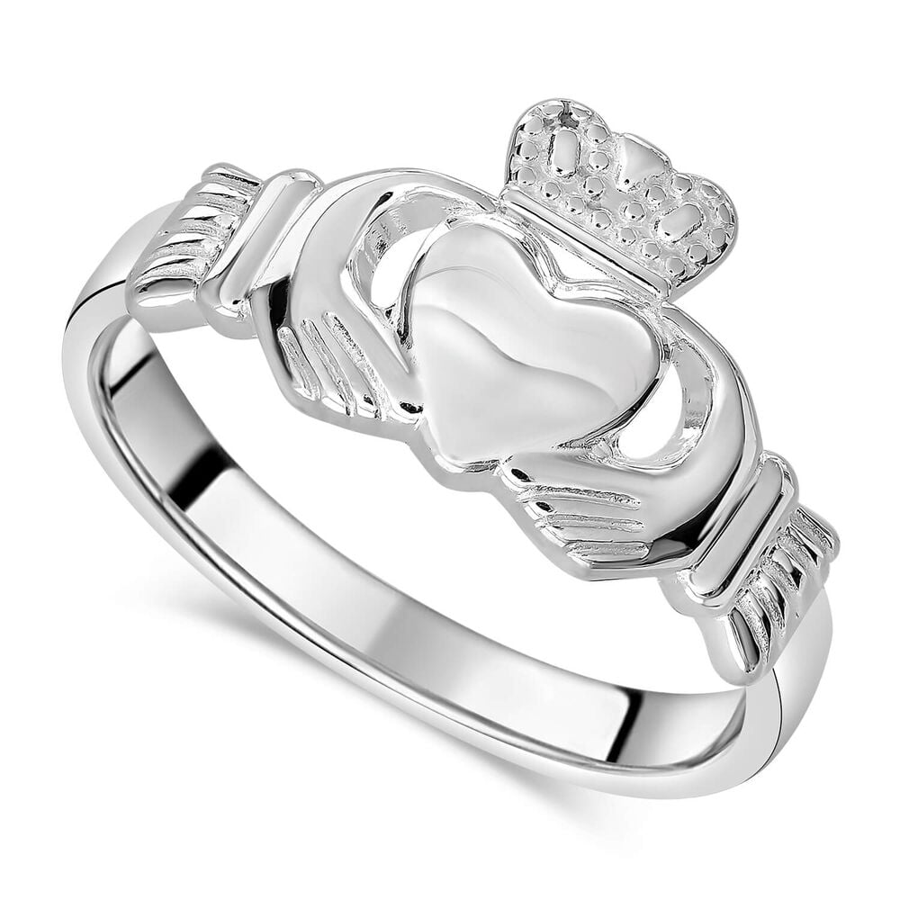 Sterling Silver Baby Claddagh Ring image number 0