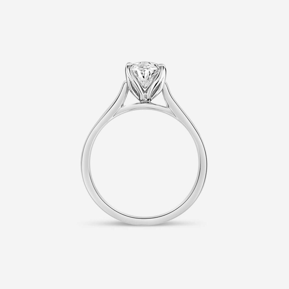 Born Platinum Lab Grown 1.50ct Solitaire Oval Diamond Ring