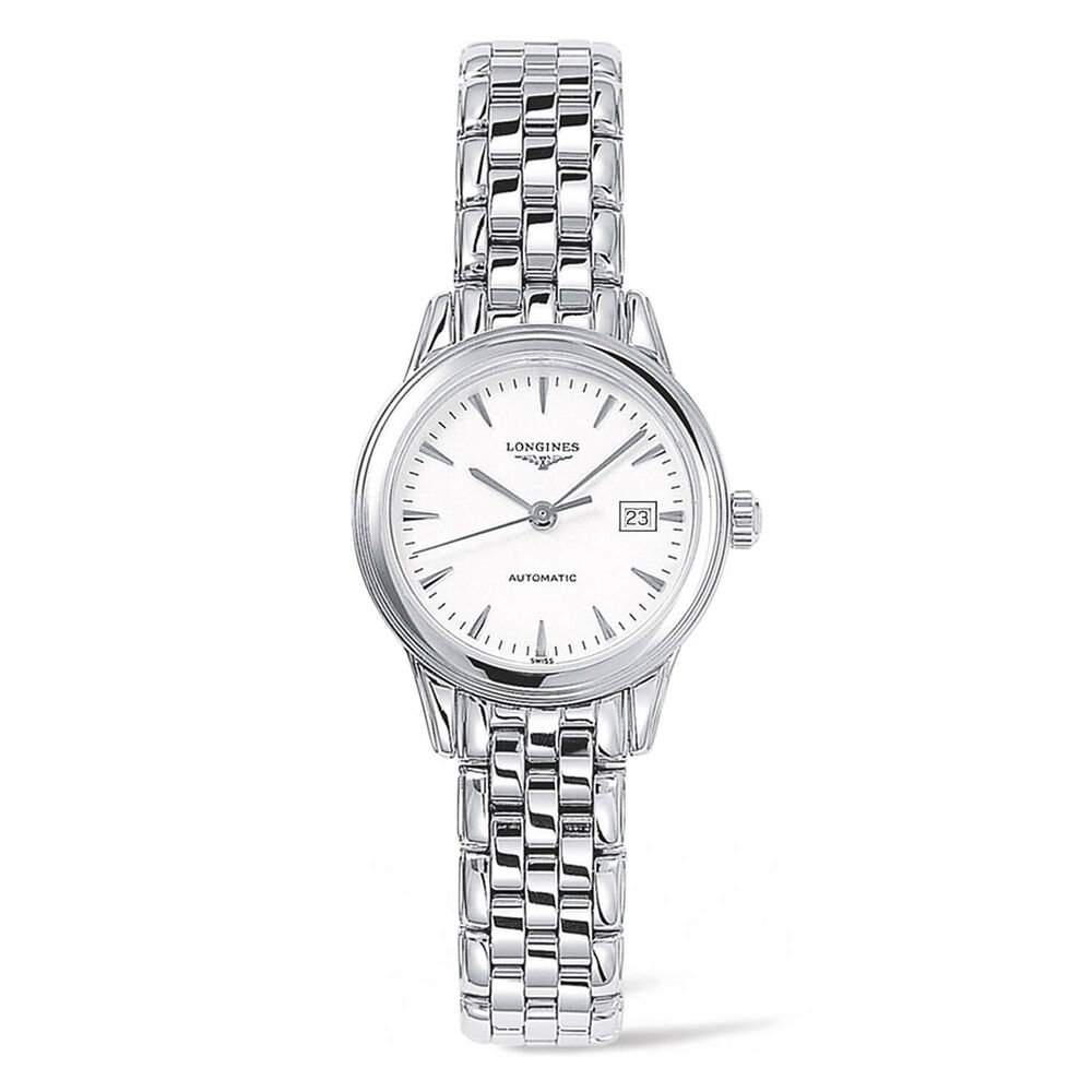 Longines Flagship Automatic White Dial Steel Bracelet Ladies' Watch