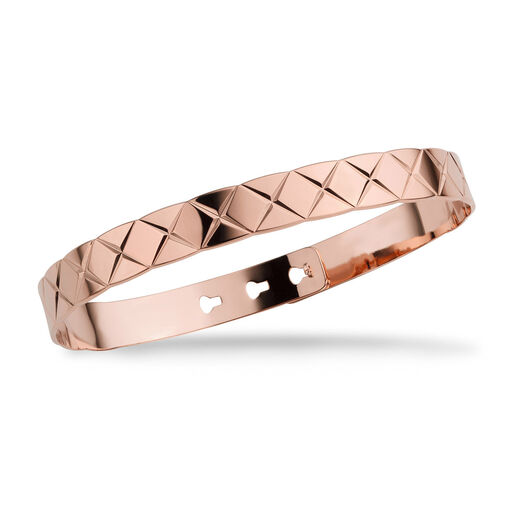 Mya Bay Rose Gold-Plated Quilted Bangle