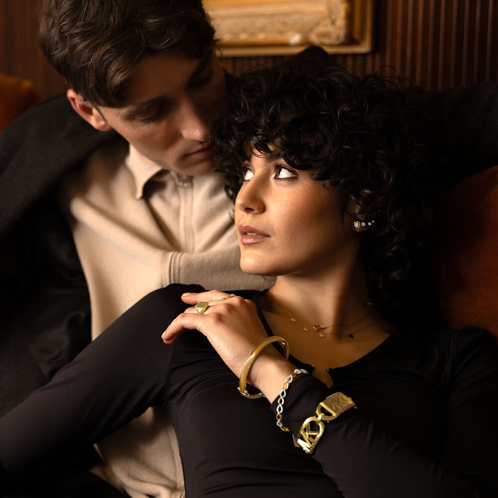 Michael Kors Empire 30mm Yellow Gold Logo Dial Yellow Gold IP Case Watch image number 6