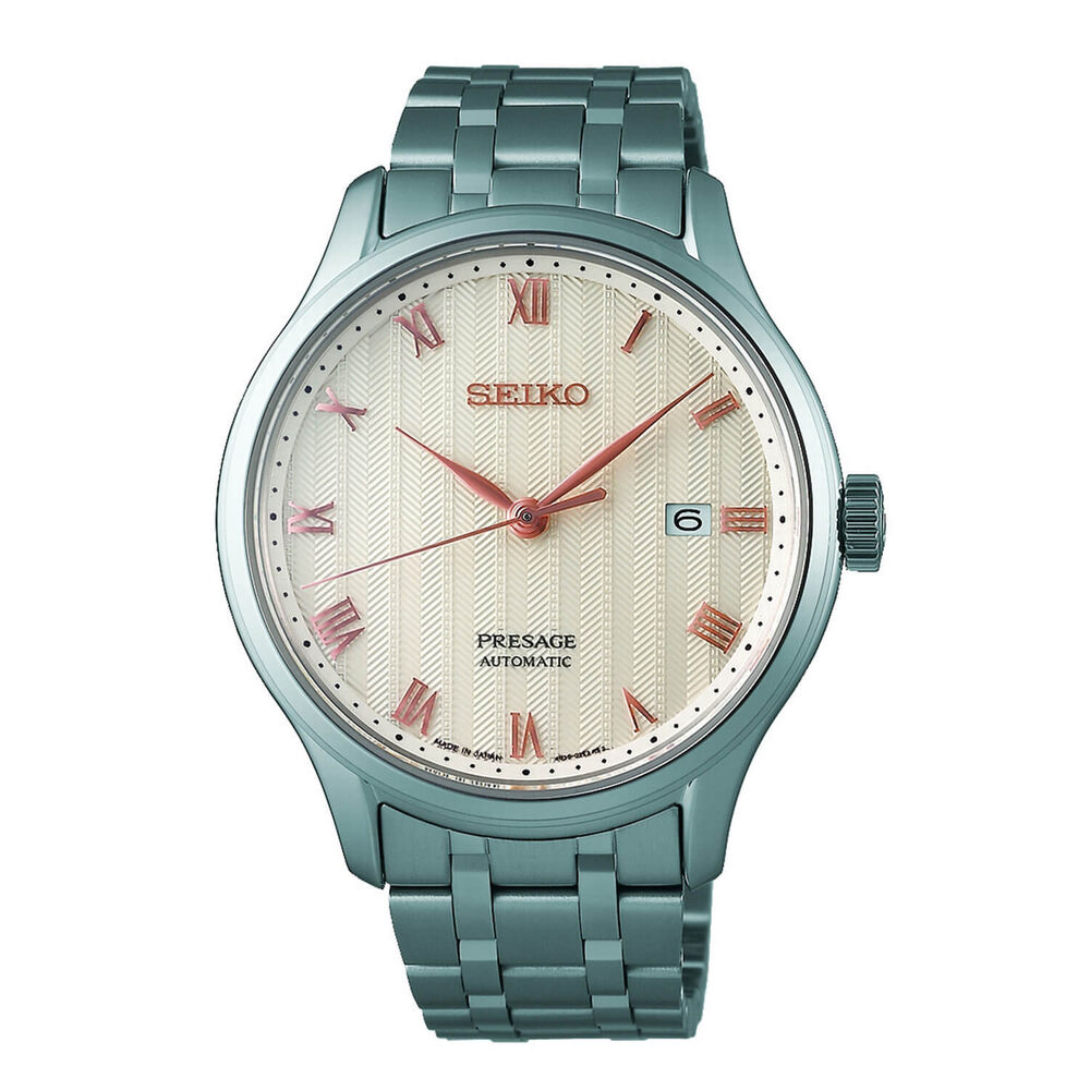 Seiko Presage Zen Garden  White Dial Bracelet Watch