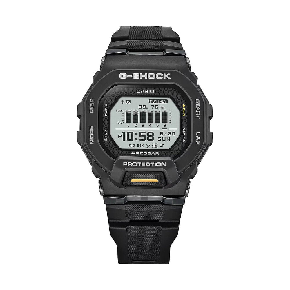 G-SHOCK G-SQUAD 48.4x45.9mm Digital Display Black Resin Strap Watch
