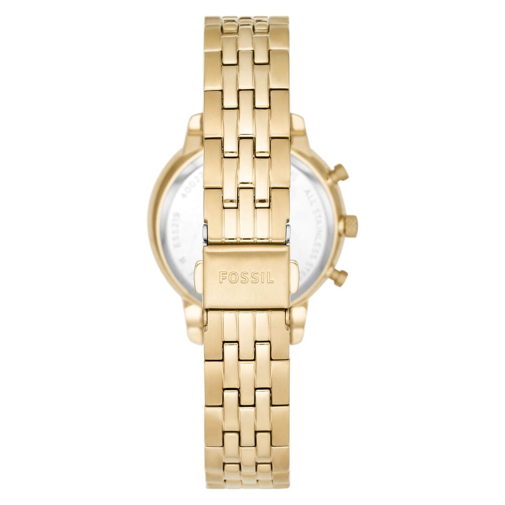 Fossil Neutra 36mm Chronograph Yellow Gold Dial Bracelet Ladies' Watch image number 1