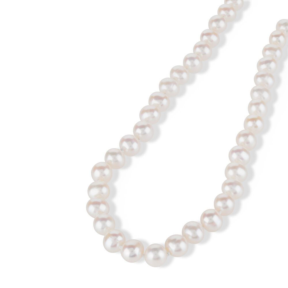 Sterling Silver Freshwater Pearl Necklet image number 1