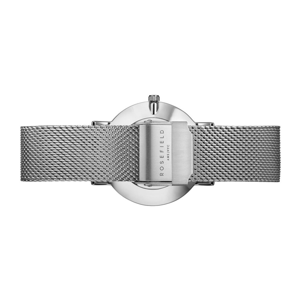 Rosefield THE TRIBECA Silver Mesh Strap image number 0