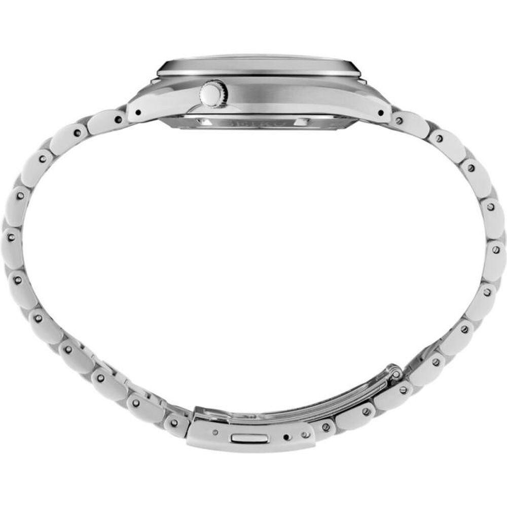 Seiko 5 Sports SNXS ‘Deep black wash’ Classic Sports 37.4mm Black Dial Steel Bracelet Watch image number 4