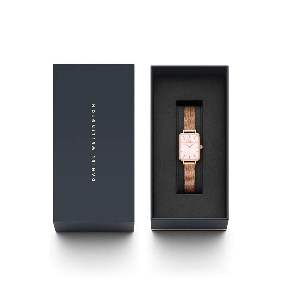 Daniel Wellington Quadro Pressed 26mm Pink Dial Watch image number 3
