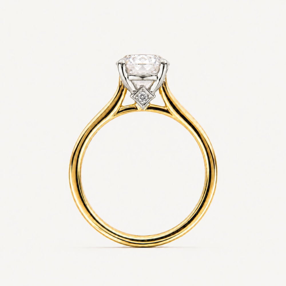 Born Nova 18ct Yellow Gold 1.50ct Oval Lab Grown Diamond Solitaire Ring