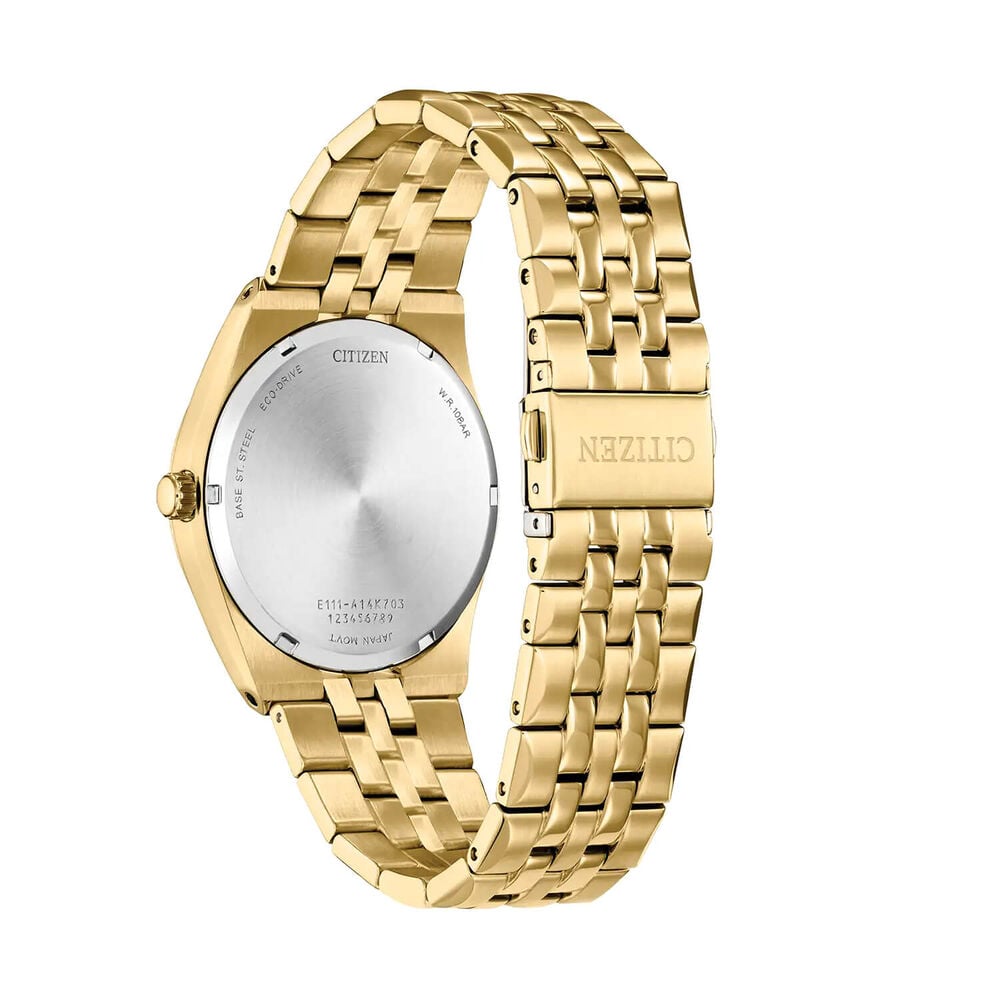 Citizen Classic Corso 40mm Black Dial Gold Tone Stainless Steel Bracelet Watch