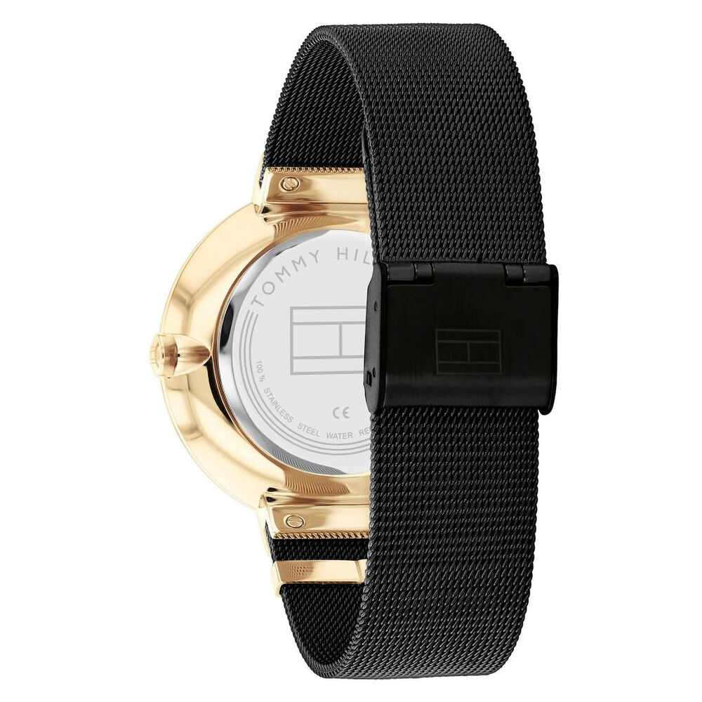 Tommy Hilfiger 40mm Black Dial Black Mesh Bracelet Watch image number 2