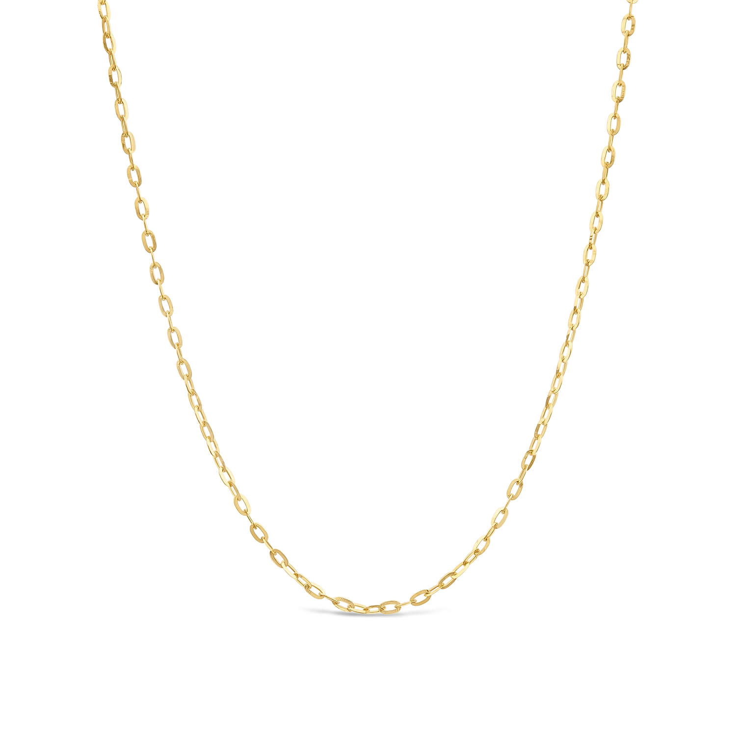 9ct Rose Gold 18’ Rolo Chain Necklet