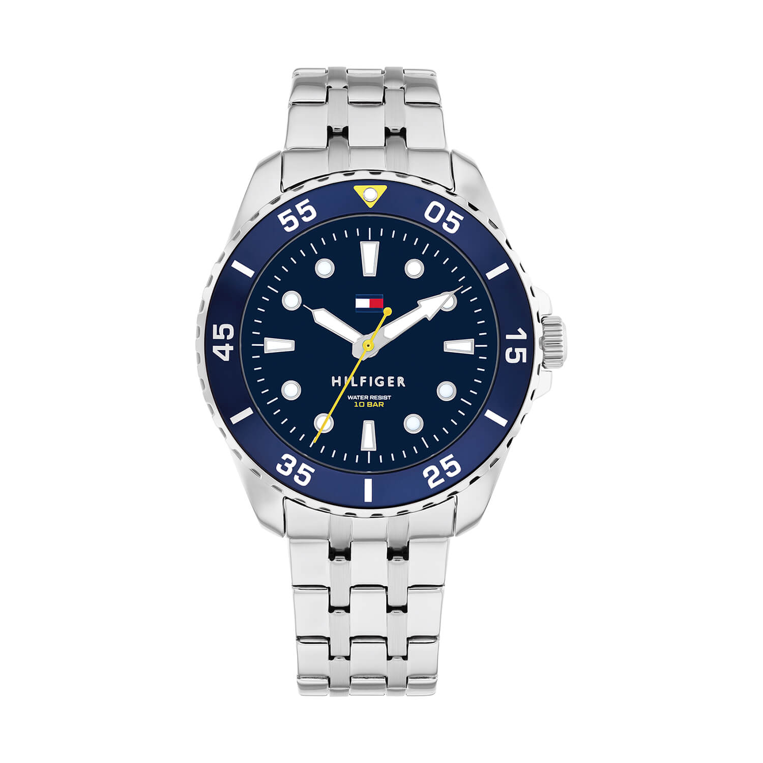 Tommy Hilfiger Boys 36mm Blue Dial Steel Bracelet Watch
