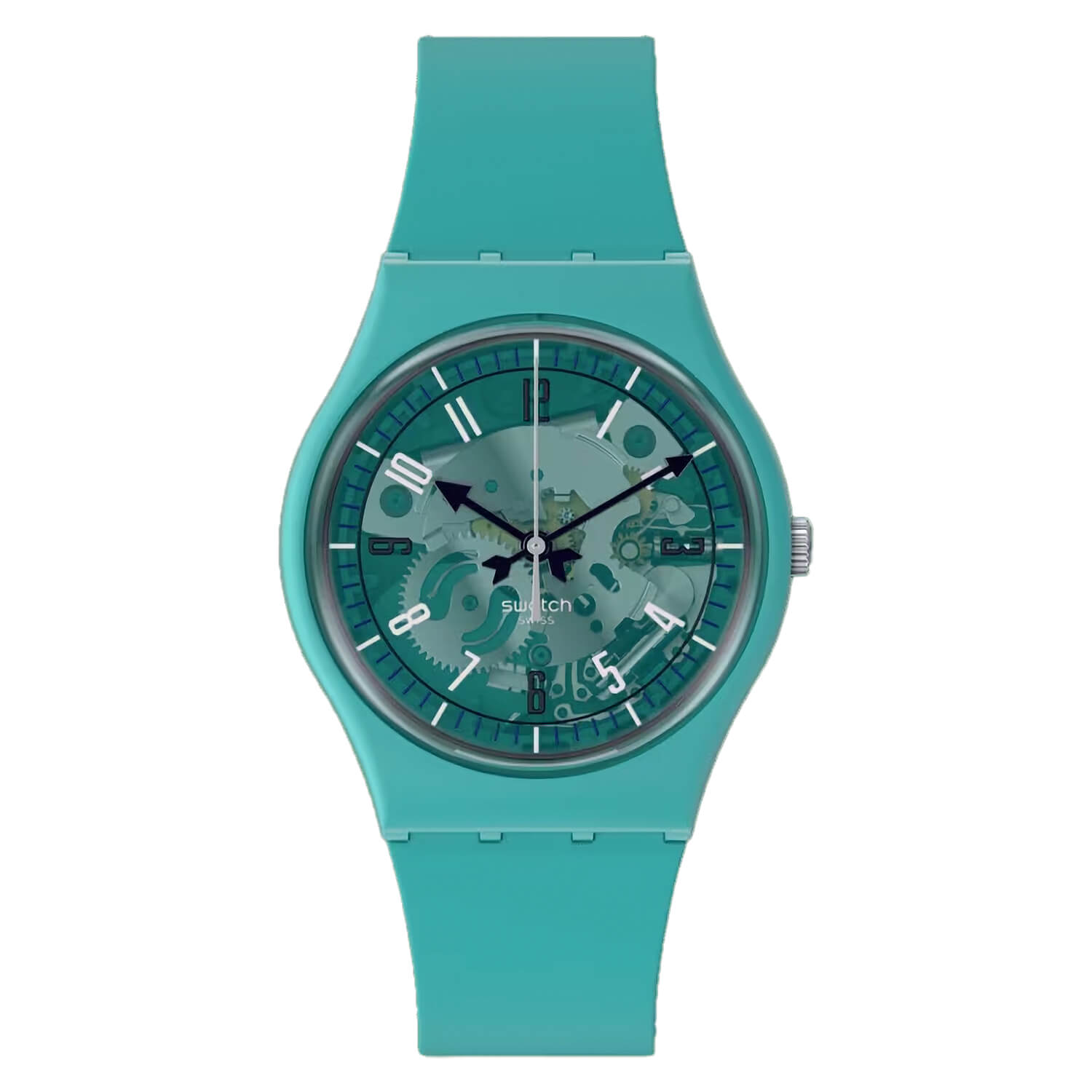 Swatch Photonic Turquoise Dial & Silicone Strap Watch